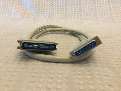 SCSI Cable DB25 to CN50 SCSI Cable 37 Inches Length 106652-003 Gray Color Tested - Image 1 of 2