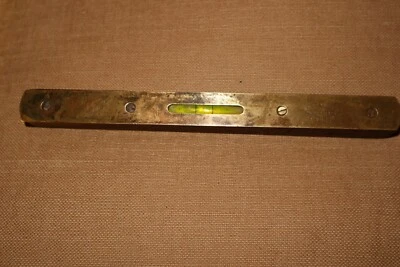 Vintage W Marples & Sons 10” Boat Level Pat No: 423896 Mahogany & Brass - Image 1 of 4