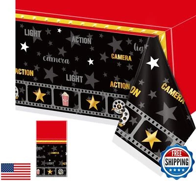 Mantel de noche de película de 1 pieza decoraciones de fiesta cubiertas de mesa de plástico película T Foto 1 de 4