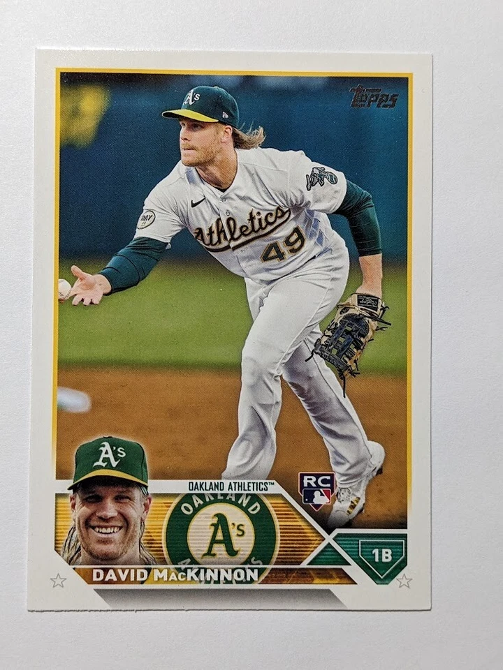 2023 Topps Series One #276 David MacKinnon RC A's - Image 1 of 2