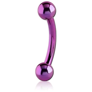Augenbrauen Piercing Microbanana BLUELINE BALL Ohr Tragus Helix Lippe 1,2mm - Picture 1 of 1