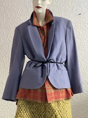 Vintage 1980s-1970s Pendleton Blazer-Lavender-Grey-Wool-Classic-Jacket-medium - Image 1 of 4