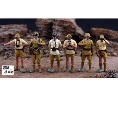 1/72 Diorama Resin Miniature Toys General Long Staff Group Solider Painted Doll - Image 1 of 4