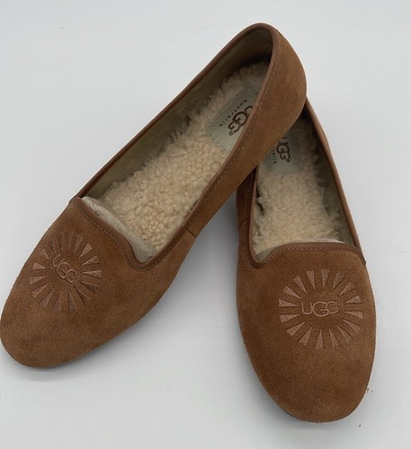 Mocassini donna Ugg Alloway in castagno scamosciato taglia 8