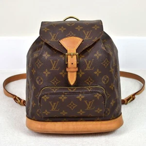 Louis Vuitton Montsouris MM Monogram Leather Backpack Bag Handbag Purse - Picture 1 of 24