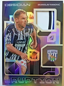 2020-21 Obsidian Eruption logo patch BRANISLAV IVANOVIC # 9/10! West Brom Albion - Picture 1 of 2