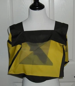 NWOT Women's Issey Miyake 1325 Sleeveless Top Size 3 Brown/Yellow No. IL38-FJ502 - Picture 1 of 12