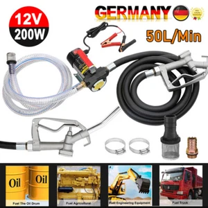 Dieselpumpe Selbstansaugend Zapfpistolen Kraftstoffpumpen Tankstelle 50L/min 12V - Bild 1 von 14