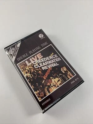 Creedence Clearwater Revival Live In Europe Cassette Portugal Rare Paper Labels - Image 1 of 4