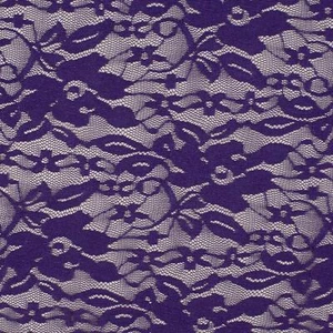 Material de tela Fiona de encaje floral - PÚRPURA - Imagen 1 de 1