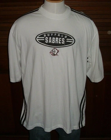 Vintage 90's Buffalo Sabres Goat Head Lee Sport Embroidered T Shirt Sz XL Cover