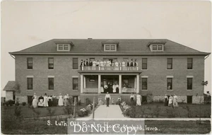 1910s RPPC Postcard MADRID IOWA Swedish Lutheran Old Peoples Home for Aging A - Picture 1 of 2