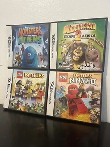 Nintendo DS Game Lot Dreamworks Madagascar Escape 2 Africa Lego Battles Ninjago - Picture 1 of 7