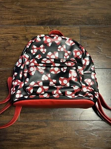 Disneyland Minnie & Mickey Mouse Mini Backpack Black/Red  - Picture 1 of 6