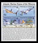 Tristan Da Cunha Qeii Sgms638, 1998 Marine Fauna Mini Sheet, Nh Mint. Cat £14.