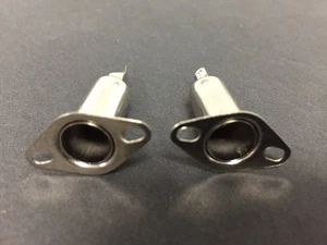 2x MOTOROLA FEMALE CONNECTOR W/ SOLDER TAB AND MOUNTING FLANGE 70001 - Picture 1 of 1