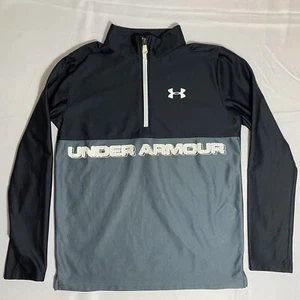 Boy’s Under Armour Black 1/4 Zip Up - Size Large - Picture 1 of 3