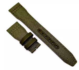 XL IWC correa textil original para reloj de aviador correa de reloj 22/18 mm verde Top Gun - Imagen 1 de 3