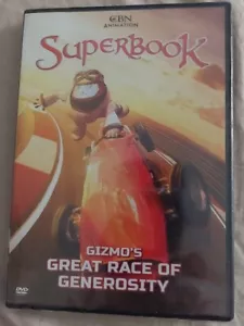 Superbook Gizmo's Great Race of Generosity CBN Children's DVD Brand New - Imagen 1 de 2