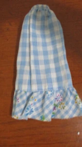 Mattel Barbie ~ blauer langer Rock mit Gingham und Blumen ~ Posten B23 - Bild 1 von 2