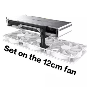 Computer Graphics Card Holder Chassis Fan Fixed Metal Bracket 6-96mm GPU Hol _xi - Photo 1/14