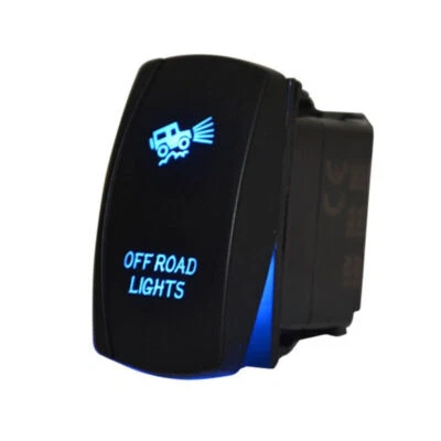 Laser Rocker Switch Backlit Car 4x4 Offroad Driving Light Bar 5Pins On-Off 20A - Imagem 1 de 4