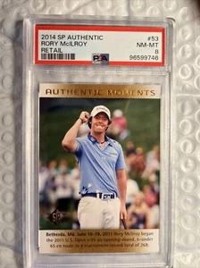 2014 SP Authentic Authentic Moments Retail Rory McIlroy #53 PSA 8 - Picture 1 of 3
