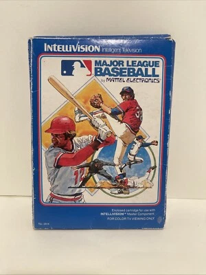 Intellivision Game Major League Baseball Complete in (Damaged)Box w/Manual - Image 1 of 3