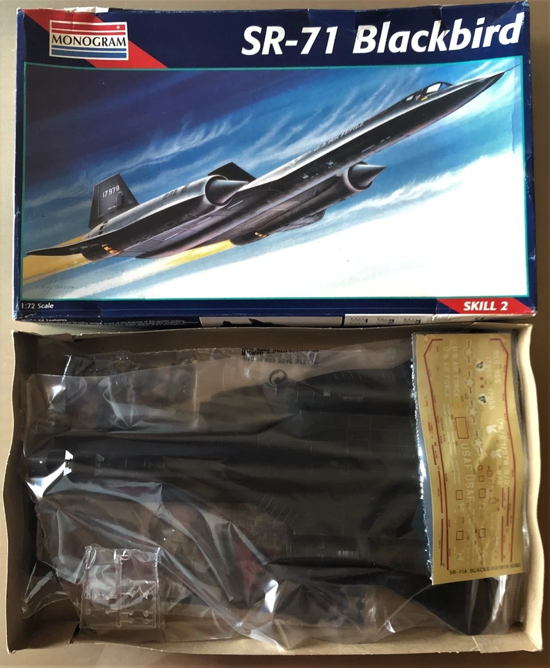 MONOGRAM 5810 - SR-71 BLACKBIRD - 1/72 PLASTIC KIT - Immagine 1 di 1
