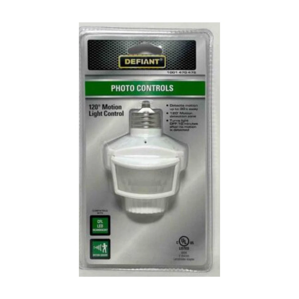 Defiant Photo Controls 120 Motion Sensor  Automatic  Light Control New - Image 1 of 1