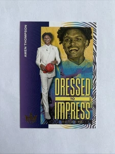 2023-24 Panini Court Kings Dressed to Impress Amen Thompson #8 Rookie RC - Bild 1 von 2