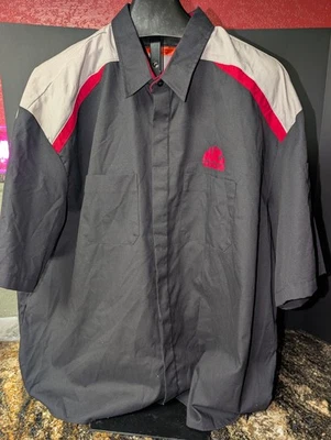 Mac Tools Authorized Distributor Shirt Mens 4X Button Up Short Sleeve - Image 1 of 4