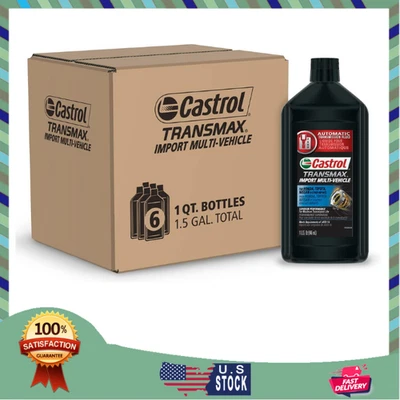 Transmax Import Multi-Vehicle Automatic Transmision Fluid, 1 Quart, Pack of 6 - Image 1 of 4