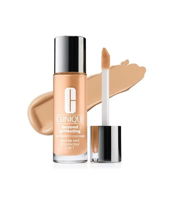 CLINIQUE BEYOND PERFECTING FOUNDATION + CONCEALER LIQUID  1 OZ 30ML NEW CORK - Image 1 of 3