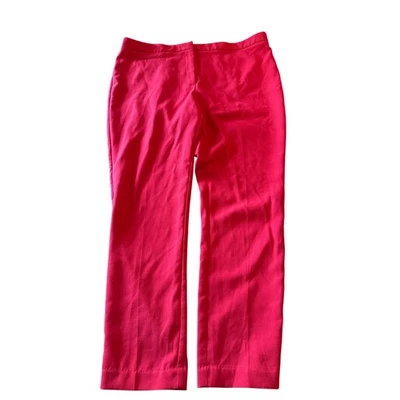 Calça social Worthington feminina tamanho 16 ajuste moderno tornozelo rosa carreira - Imagem 1 de 4