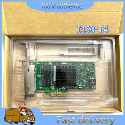 I350-T4V2 I350-T4 PCIe X4 Intel New Ethernet Adapter NIC Network Quad Ports Card - Image 1 of 4