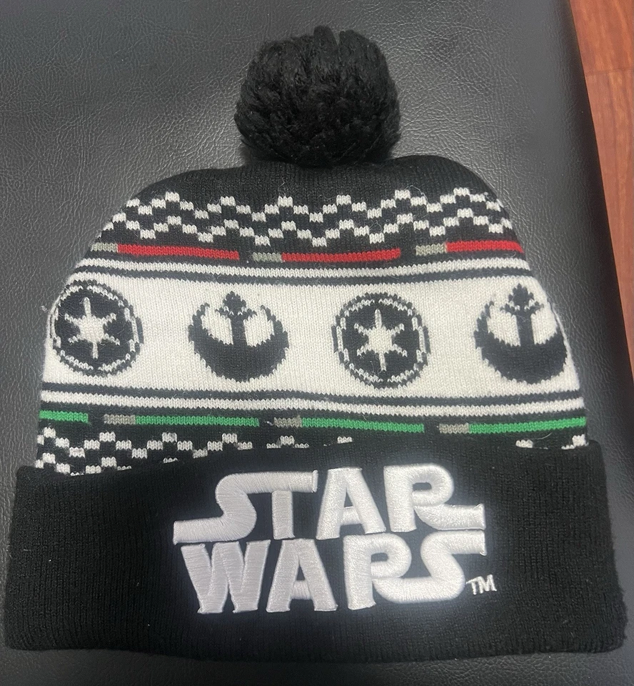 Chapéu de inverno Star Wars Resistance Beanie OOP excelentes cores de Natal Disney - Imagem 1 de 1