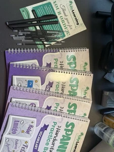 Lily Learning Grooved Handwriting Practice Books + Pens Spanish - Picture 1 of 8