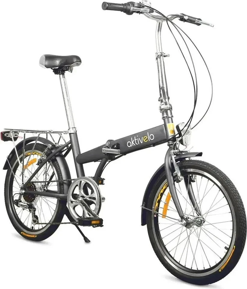 Telefunken Faltrad, grau, 20 Zoll, Stahl, 6-Gang-Kettenschaltung - Bild 1 von 1