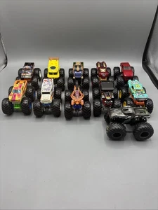x11 Mattel Hot Wheels Monster Trucks Monster Jam 4X4 Thanos Spongebob Etc As Is - Picture 1 of 12