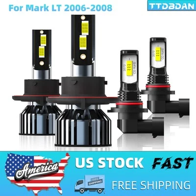 Kit de bombillas de faros LED alto/bajo 6000 k para Lincoln Mark LT 2006-2008  Foto 1 de 4