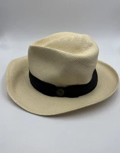 Cappello Goorin Bros Fedora 100% paglia di toquilla Panama USA piccolo - Foto 1 di 10