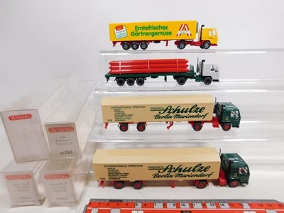 4x wiking H0 1:87 Autoarticolato Volvo: 548+787+Gärtnergemüse Mint + Box # - Immagine 1 di 4