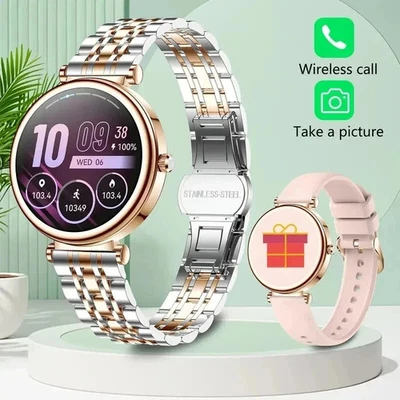 Luxury Smart Watches For Women Bluetooth Call Connected Phone Women Watch Health - Image 1 of 4