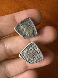 Gemelos Lega Elephant de colección tono plata #3D - Imagen 1 de 5