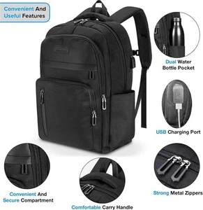Urban4Design Rucksack Reise Arbeit Fitness Laptop 15,6" USB Ladeanschluss Premium 17" - Bild 1 von 7