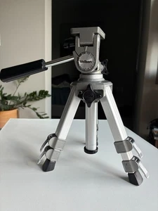Velbon Mini Tripod Camera Adjustable Legs Swivel Mount NICE - Picture 1 of 7