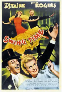 Swing time Ginger Rogers Fred Astaire Película Cartel impreso - Imagen 1 de 1