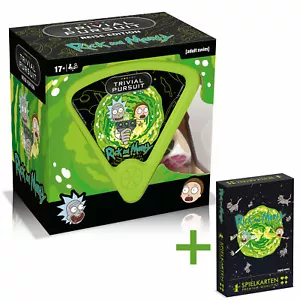 Trivial Pursuit Rick And Morty Game Quiz Guessing German + Playing Cards - Picture 1 of 7