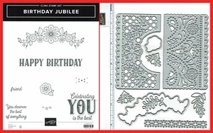 Stampin' Up! BIRTHDAY JUBILEE & JUBILEE BEAUTY  DIES - NEW - Picture 1 of 8